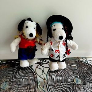 A pair of Snoopy’s.   Boy George Snoopy and Mr T Snoopy